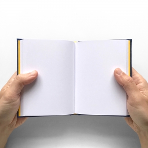 cuaderno de tapa dura "ojos móviles" hojas en blanco / azul oscuro / 11 x 15 cm :: imagen 4
