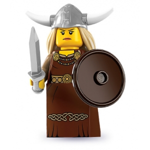 lego minifiguras serie 7 - mujer vikinga :: imagen 1