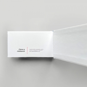 cuaderno de tapa dura "gafas 3d" hojas en blanco / blanco / 15 x 8,5 cm :: imagen 5