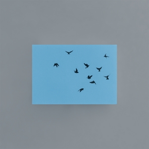 bloc de notas "pájaros" / azul claro / A7 :: imagen 2