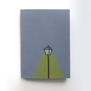 cuaderno de tapa blanda (cosido visto) "farola" hojas en blanco / gris oscuro / 10 x 14 cm :: imagen 1