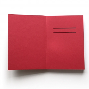 cuaderno "cartón visto" hojas en blanco / gris y rojo / 10 x 14 cm :: imagen 3