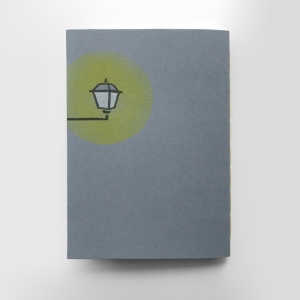 cuaderno de tapa blanda (cosido visto) "farola" hojas en blanco / gris oscuro / 10 x 14 cm :: imagen 2