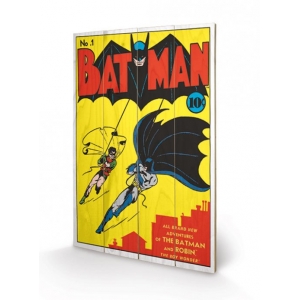 póster de madera dc comics "batman no. 1" / 40 x 59 cm :: imagen 1