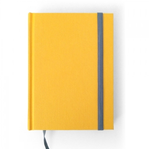 cuaderno de tapa dura "amarillo y gris" hojas en blanco / 11 x 15 cm :: imagen 1