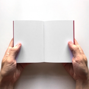 cuaderno "cartón visto" hojas en blanco / gris y rojo / 10 x 14 cm :: imagen 4