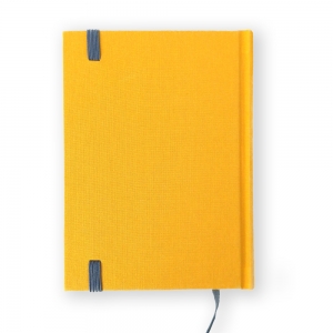 cuaderno de tapa dura "amarillo y gris" hojas en blanco / 11 x 15 cm :: imagen 2