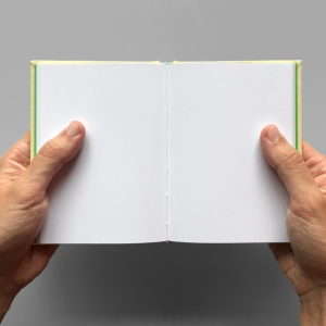 cuaderno de tapa dura "eu ♥ grelos" hojas en blanco / crema / 11 x 15 cm :: imagen 4