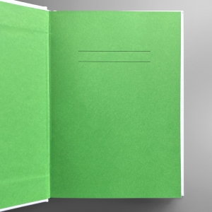 cuaderno de tapa dura "eu ♥ grelos" hojas en blanco / blanco / 15 x 21 cm :: imagen 3
