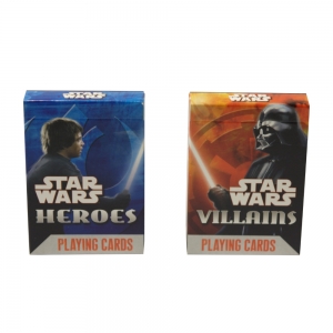 set de 2 barajas de cartas de póquer star wars "heroes & villains" :: imagen 2