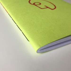 cuaderno de tapa blanda (cosido visto) "un 6 y un 4 la cara de tu retrato" hojas en blanco / verde / 10 x 14 cm :: imagen 9