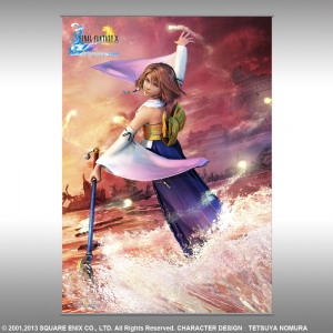 póster de tela final fantasy x hd remaster "yuna" :: imagen 1