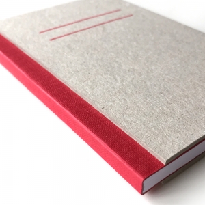 cuaderno "cartón visto" hojas en blanco / gris y rojo / 10 x 14 cm :: imagen 8