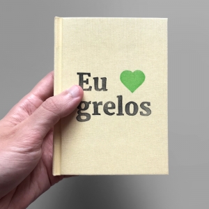 cuaderno de tapa dura "eu ♥ grelos" hojas en blanco / crema / 11 x 15 cm :: imagen 6