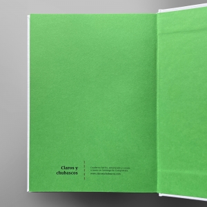 cuaderno de tapa dura "eu ♥ grelos" hojas en blanco / blanco / 15 x 21 cm :: imagen 5