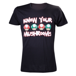 camiseta nintendo "know your mushrooms" / Talla XL :: imagen 1