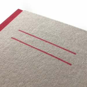 cuaderno "cartón visto" hojas en blanco / gris y rojo / 10 x 14 cm :: imagen 9
