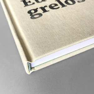 cuaderno de tapa dura "eu ♥ grelos" hojas en blanco / crema / 11 x 15 cm :: imagen 7