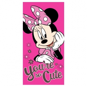 toalla de playa minnie mouse "you're so cute" :: imagen 1