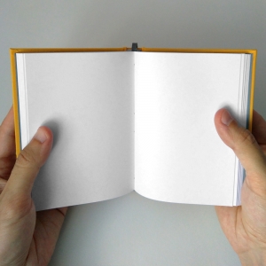 cuaderno de tapa dura "amarillo y gris" hojas en blanco / 11 x 15 cm :: imagen 7