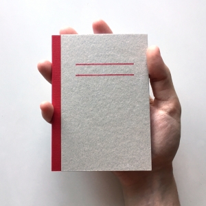 cuaderno "cartón visto" hojas en blanco / gris y rojo / 10 x 14 cm :: imagen 10