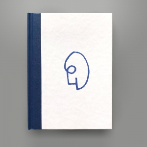 cuaderno de tapa dura "un 6 y un 4 la cara de tu retrato" hojas en blanco / azul / 11 x 15 cm :: imagen 1