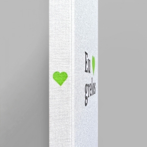 cuaderno de tapa dura "eu ♥ grelos" hojas en blanco / blanco / 15 x 21 cm :: imagen 7