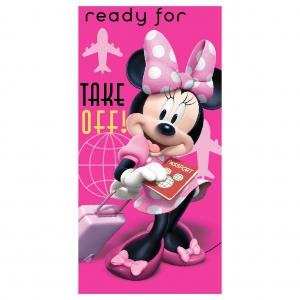 toalla de playa minnie mouse "ready for take off!" :: imagen 1