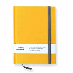 cuaderno de tapa dura "amarillo y gris" hojas en blanco / 11 x 15 cm :: imagen 8
