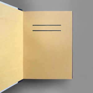 cuaderno de tapa dura "un 6 y un 4 la cara de tu retrato" hojas en blanco / azul / 11 x 15 cm :: imagen 3