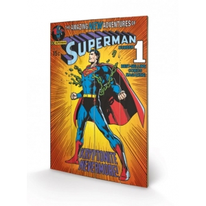 póster de madera dc comics "superman - kryptonite" / 40 x 59 cm :: imagen 1