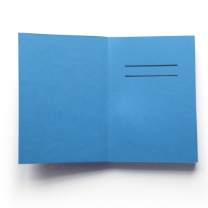 cuaderno "cartón visto" hojas en blanco / gris y azul / 10 x 14 cm :: imagen 3
