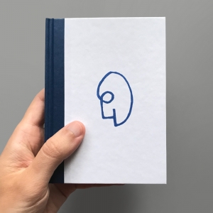 cuaderno de tapa dura "un 6 y un 4 la cara de tu retrato" hojas en blanco / azul / 11 x 15 cm :: imagen 6