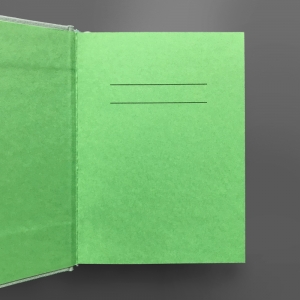 cuaderno de tapa dura "eu ♥ grelos" hojas en blanco / gris / 11 x 15 cm :: imagen 3