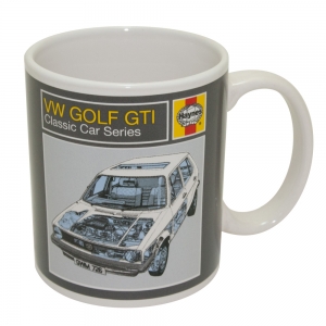 taza haynes "vw golf gti - classic car series" :: imagen 1