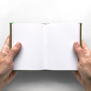 cuaderno de tapa dura "ojos móviles" hojas en blanco / verde / 11 x 15 cm :: imagen 4