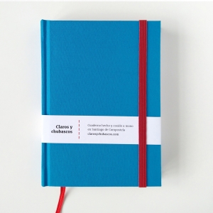 cuaderno de tapa dura "azul y rojo" hojas en blanco / 11 x 15 cm :: imagen 8