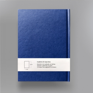 cuaderno de tapa dura "un 6 y un 4 la cara de tu retrato" hojas en blanco / azul / 11 x 15 cm :: imagen 10