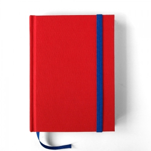 cuaderno de tapa dura "rojo y azul" hojas en blanco / 11 x 15 cm :: imagen 1