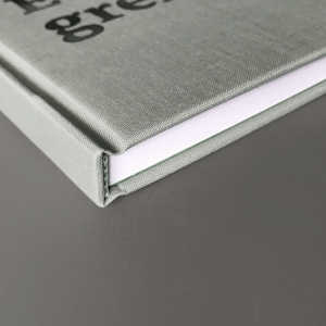 cuaderno de tapa dura "eu ♥ grelos" hojas en blanco / gris / 11 x 15 cm :: imagen 7