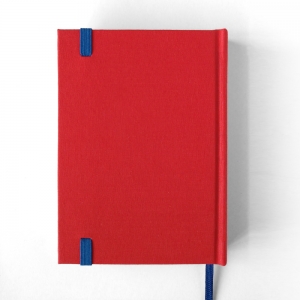cuaderno de tapa dura "rojo y azul" hojas en blanco / 11 x 15 cm :: imagen 2