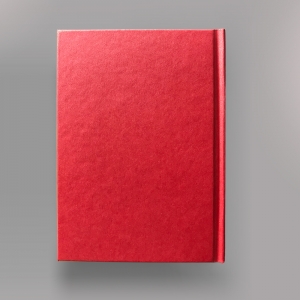 cuaderno de tapa dura "un 6 y un 4 la cara de tu retrato" hojas en blanco / rojo / 11 x 15 cm :: imagen 2