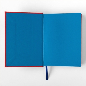 cuaderno de tapa dura "rojo y azul" hojas en blanco / 11 x 15 cm :: imagen 3