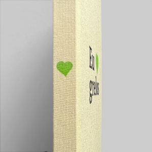 cuaderno de tapa dura "eu ♥ grelos" hojas en blanco / crema / 15 x 21 cm :: imagen 7