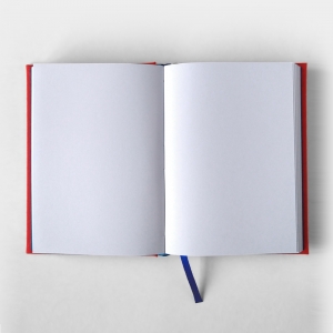 cuaderno de tapa dura "rojo y azul" hojas en blanco / 11 x 15 cm :: imagen 4