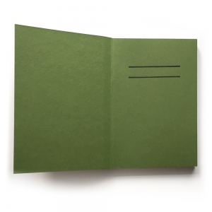 cuaderno "cartón visto" hojas en blanco / gris y verde / 10 x 14 cm :: imagen 3