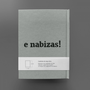 cuaderno de tapa dura "eu ♥ grelos" hojas en blanco / gris / 11 x 15 cm :: imagen 10