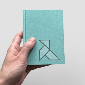 cuaderno de tapa dura "pajarita" hojas en blanco / turquesa / 11 x 15 cm :: imagen 6