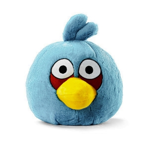 peluche angry birds "pájaro" / azul / 15 cm :: imagen 1
