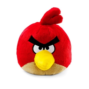 peluche angry birds "pájaro" / rojo / 20 cm :: imagen 1